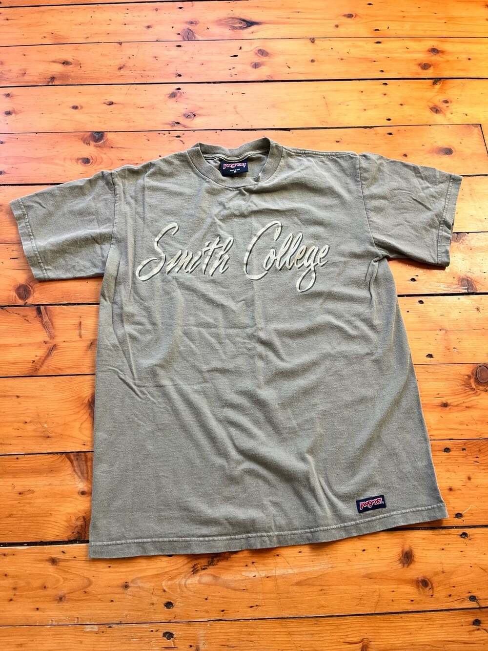 Vtg 90s JanSport Smith College Short Sleeve T-Shirt Size Medium Made in USA